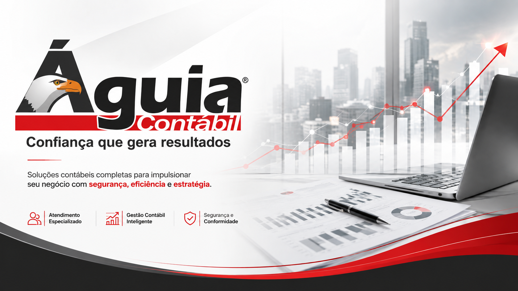 Banner institucional da Águia Contábil